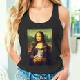 モナリザ と 猫 美術 教師 絵画 と 猫 恋人 タンクトップ