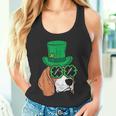 レプラコーン ビーグル シャムロックグラス セントパトリックスデー 犬の贈り物 タンクトップ