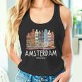 夜のアムステルダム-オランダオランダ-アムステルダム タンクトップ