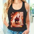 宇宙 猫 ライディング ラマ ユニコーン ピザ タンクトップ