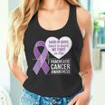 膵臓がん啓発 ハートトゥハート パープルリボン タンクトップ