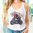 Followmeバイクに乗るゴリラのバックプリントデザイン タンクトップ