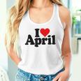 I Love Heart April Nameon A タンクトップ