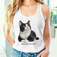 Mischief In Fur 猫写真 ハチワレ猫 黒白猫 猫好き ネタ 猫しもべ 猫飼い 猫依存症 長袖tシャツ タンクトップ