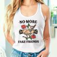 No More Fake Friends 伝統的なタトゥーインク オールドスクール エッジー タンクトップ