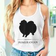 ポメラニアンブラックシルエット タンクトップ