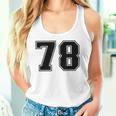 番号 78 ブラック スポーツファン ジャージ ナンバー タンクトップ