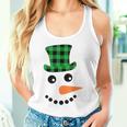 雪だるま 顔 にんじん鼻 クリスマス 冬 格子柄 サンタハット タンクトップ