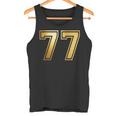 77 ナンバーセブンティセブンチーム スポーツ グラフィック 代表チームマッチング タンクトップ