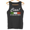 Ciao Italia トリコローレ イタリア国旗 フィレンツェ フィレンツェ イタリア 長袖tシャツ タンクトップ