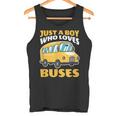 Just A Boy Who Loves Buses バス愛好家 バス愛好家 名言 タンクトップ