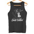 Just Cellin チェロ奏者 猫の音楽家 チェロを演奏 チェロ奏者 タンクトップ