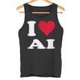 Red Heart I Love Ai タンクトップ