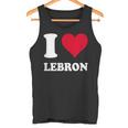 Red Heart I Love Lebron タンクトップ