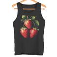 いちご フルーツモチーフ カラフル イラスト イチゴ タンクトップ