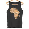 アフリカの平等パターン メラニン 肌色 アフリカ地図 タンクトップ