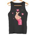 メンズ レディース キッズ グラフィックデザイン バレンタイン ハート ラブ タンクトップ