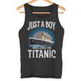 タイタニック号を愛する少年 ヴィンテージ船 タイタニック愛好家 タンクトップ