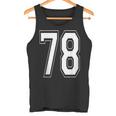 ナンバー78 バーシティスタイル ボールド スポーツ 誕生日 ジャージ タンクトップ