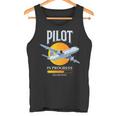 パイロット・イン・プログレス飛行機航空学校飛行機 タンクトップ