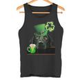ブラックラボシャツ シャムロック アイリッシュドッグ 絵 聖パトリックス タンクトップ