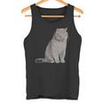 ブリティッシュショートヘアの猫 長袖tシャツ タンクトップ