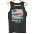 ホノルル ハワイ ハワイアン 波 ビーチ 夏 サーフィン レトロ タンクトップ
