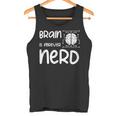 ヴィンテージ NERDファレル Brain Is Forever Nerd ギフトアイデア タンクトップ