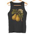 ヴィンテージボタニカル梨アートプリント タンクトップ