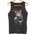 猫 バイク オートバイ おもしろ ねこ ライダース バイカー 面白い ネコ 長袖tシャツ タンクトップ