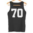 番号70 背面 スポーツチームジャージ番号 タンクトップ