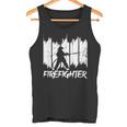 面白い消防士消防チーム消防団 タンクトップ