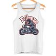 Followmeバイクに乗るゴリラのバックプリントデザイン タンクトップ