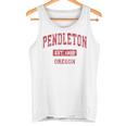 オレゴン州ペンドルトンビンテージスポーツデザインレッドデザイン タンクトップ