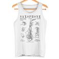 サックス オールド ヴィンテージ 特許 図面 プリント タンクトップ