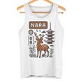 奈良 日本 鹿 日本語タイポグラフィ 漢字 自然 旅行 タンクトップ