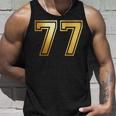 77 ナンバーセブンティセブンチーム スポーツ グラフィック 代表チームマッチング タンクトップ 彼への贈り物