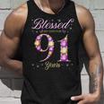 91歳の91歳の誕生日bデーパーティー 神に祝福されて タンクトップ 彼への贈り物