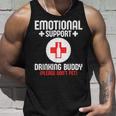 Emotionalupport Drinking Buddy Adultarcastic Humor タンクトップ 彼への贈り物