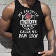My Favorite Netball Player Calls Me Paw-Paw Outfit Netball Tank Top Gifts for Him
