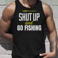 hut Up And Go Fishing Fisher Lover Fish Fishing タンクトップ 彼への贈り物