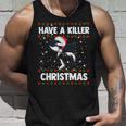 Have A Killer Whale クリスマス サンタ アグリークリスマス シャチ ファニー タンクトップ 彼への贈り物