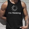I'm Thinking Fun arcastic Humor Thinking タンクトップ 彼への贈り物