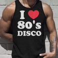 I Love 80S ディスコミュージック レトロディスコ タンクトップ 彼への贈り物