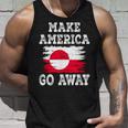 Make America Go Away グリーンランド国旗 アンティーク調 タンクトップ 彼への贈り物