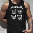 Meowtallica ブラック ホワイト 面白い パロディバンド 猫 子猫 恋人 長袖tシャツ タンクトップ 彼への贈り物