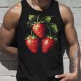 いちご フルーツモチーフ カラフル イラスト イチゴ タンクトップ 彼への贈り物