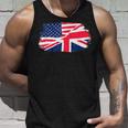 アメリカの国旗-ユニオンジャック-イギリスの国旗 Usa Flag Union Jack Uk Flag タンクトップ 彼への贈り物
