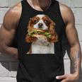 キャバリア・キング・チャールズ・スパニエル・バーガー タンクトップ 彼への贈り物