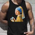 ゲーム モナリザ 面白いtシャツ ゲーマー ネタ 入り メンズ おもしろ 面白い 服 フェルメール グッズ タンクトップ 彼への贈り物